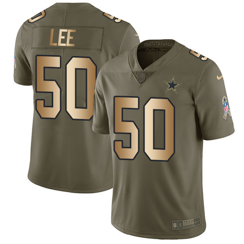 Nike Cowboys #50 Sean Lee Olive/Gold Youth Stitched NFL Limited 2017 Salute to Service Jersey Nike Cowboys #50 Sean Lee Olive/Gold Youth Stitched NFL Limited 2017 Salute to Service Jersey