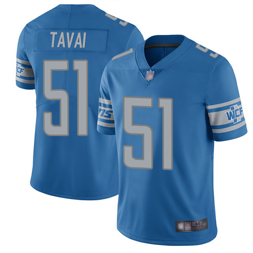 Nike Lions #51 Jahlani Tavai Light Blue Team Color Youth Stitched NFL Vapor Untouchable Limited Jersey