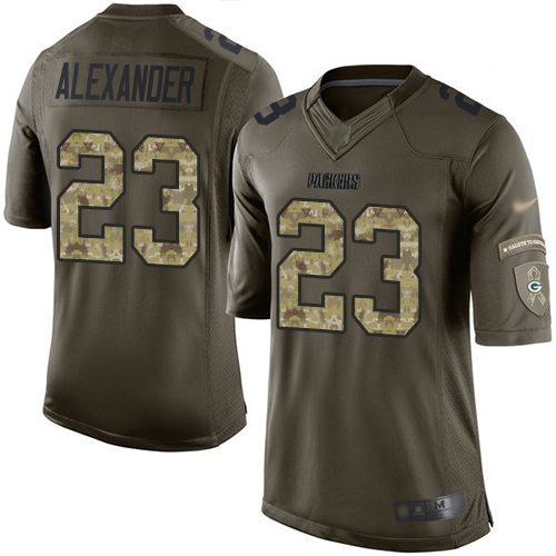 Nike Packers #23 Jaire Alexander Green Youth Stitched NFL Limited 2015 Salute to Service Jersey