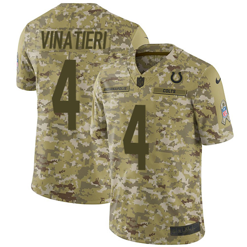 Nike Colts #4 Adam Vinatieri Camo Youth Stitched NFL Limited 2018 Salute to Service Jersey Nike Colts #4 Adam Vinatieri Camo Youth Stitched NFL Limited 2018 Salute to Service Jersey
