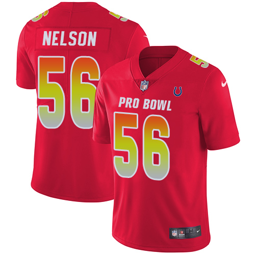 Nike Colts #56 Quenton Nelson Red Youth Stitched NFL Limited AFC 2019 Pro Bowl Jersey Nike Colts #56 Quenton Nelson Red Youth Stitched NFL Limited AFC 2019 Pro Bowl Jersey