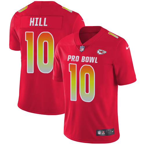 Nike Chiefs #10 Tyreek Hill Red Youth Stitched NFL Limited AFC 2018 Pro Bowl Jersey Nike Chiefs #10 Tyreek Hill Red Youth Stitched NFL Limited AFC 2018 Pro Bowl Jersey