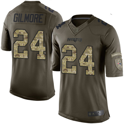 Nike Patriots #24 Stephon Gilmore Green Youth Stitched NFL Limited 2015 Salute to Service Jersey Nike Patriots #24 Stephon Gilmore Green Youth Stitched NFL Limited 2015 Salute to Service Jersey