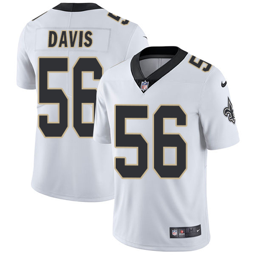 Nike Saints #56 DeMario Davis White Youth Stitched NFL Vapor Untouchable Limited Jersey