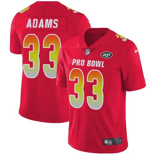 Nike Jets #33 Jamal Adams Red Youth Stitched NFL Limited AFC 2019 Pro Bowl Jersey