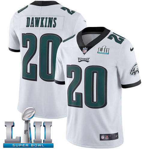 Nike Eagles #20 Brian Dawkins White Super Bowl LII Youth Stitched NFL Vapor Untouchable Limited Jersey Nike Eagles #20 Brian Dawkins White Super Bowl LII Youth Stitched NFL Vapor Untouchable Limited Jersey