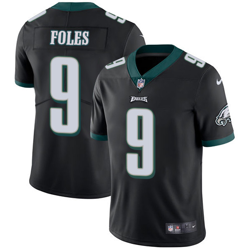 Nike Eagles #9 Nick Foles Black Alternate Youth Stitched NFL Vapor Untouchable Limited Jersey