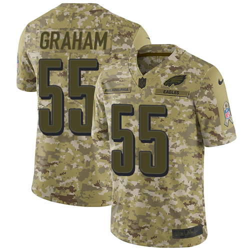 Nike Eagles #55 Brandon Graham Camo Youth Stitched NFL Limited 2018 Salute to Service Jersey Nike Eagles #55 Brandon Graham Camo Youth Stitched NFL Limited 2018 Salute to Service Jersey