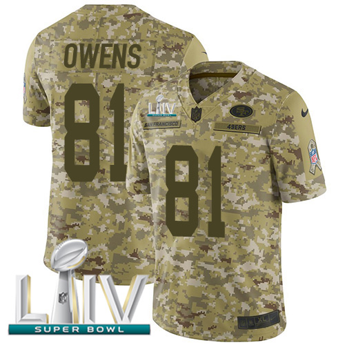 Nike 49ers #81 Jordan Matthews Camo Super Bowl LIV 2020 Youth Stitched NFL Limited 2018 Salute To Service Jersey