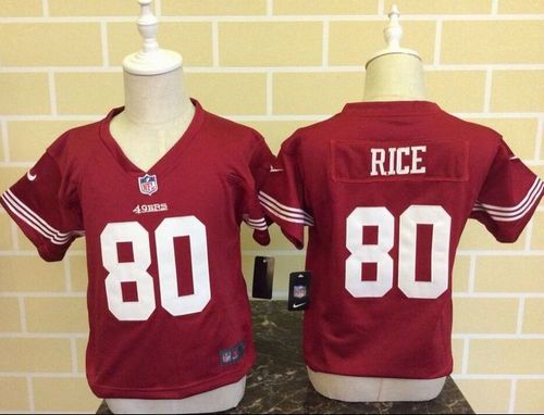 Toddler Nike 49ers #80 Jerry Rice Red Team Color Stitched NFL Elite Jersey Toddler Nike 49ers #80 Jerry Rice Red Team Color Stitched NFL Elite Jersey