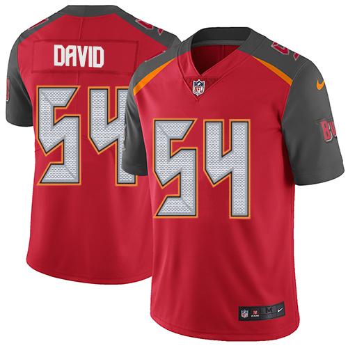 Nike Buccaneers #54 Lavonte David Red Team Color Youth Stitched NFL Vapor Untouchable Limited Jersey