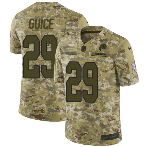 Nike Redskins #29 Derrius Guice Camo Youth Stitched NFL Limited 2018 Salute to Service Jersey