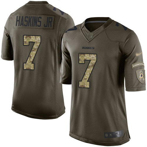 Nike Redskins #7 Dwayne Haskins Jr Green Youth Stitched NFL Limited 2015 Salute to Service Jersey
