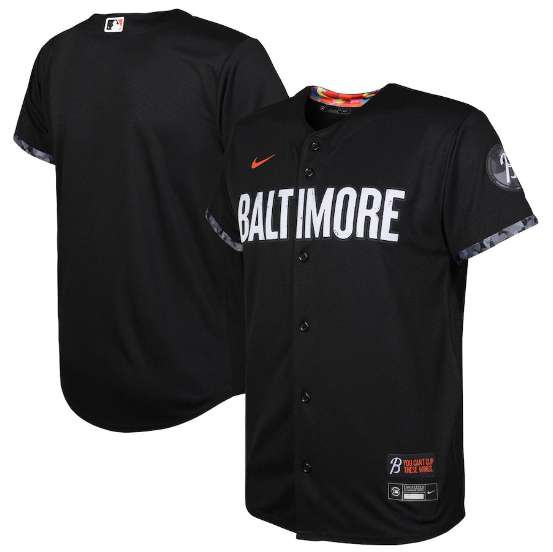 Youth Baltimore Orioles Blank Black 2023 City Connect Stitched Baseball Jersey