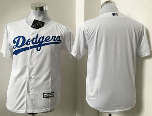 Dodgers Blank White Cool Base Stitched Youth MLB Jersey Dodgers Blank White Cool Base Stitched Youth MLB Jersey