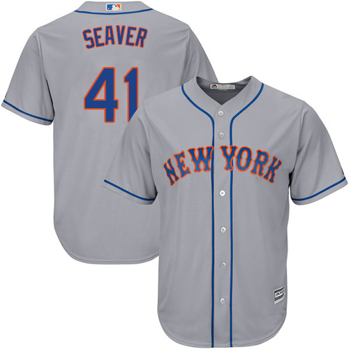 Mets #41 Tom Seaver Grey Cool Base Stitched Youth MLB Jersey