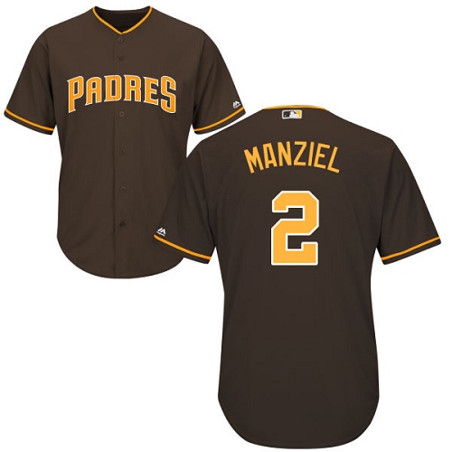 Padres #2 Johnny Manziel Brown Cool Base Stitched Youth MLB Jersey Padres #2 Johnny Manziel Brown Cool Base Stitched Youth MLB Jersey