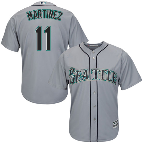 Mariners #11 Edgar Martinez Grey Cool Base Stitched Youth MLB Jersey Mariners #11 Edgar Martinez Grey Cool Base Stitched Youth MLB Jersey