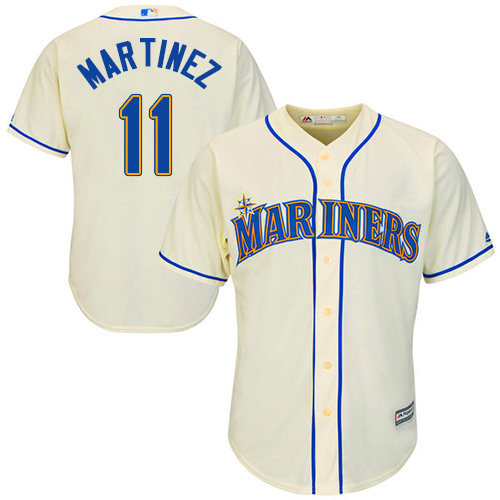 Mariners #11 Edgar Martinez Cream Cool Base Stitched Youth MLB Jersey Mariners #11 Edgar Martinez Cream Cool Base Stitched Youth MLB Jersey