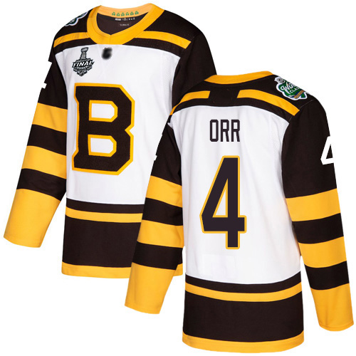 Adidas Bruins #4 Bobby Orr White Authentic 2019 Winter Classic Stanley Cup Final Bound Youth Stitched NHL Jersey Adidas Bruins #4 Bobby Orr White Authentic 2019 Winter Classic Stanley Cup Final Bound Youth Stitched NHL Jersey