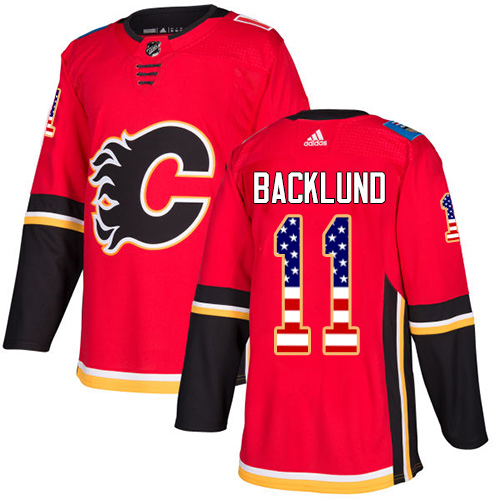 Adidas Flames #11 Mikael Backlund Red Home Authentic USA Flag Stitched Youth NHL Jersey Adidas Flames #11 Mikael Backlund Red Home Authentic USA Flag Stitched Youth NHL Jersey
