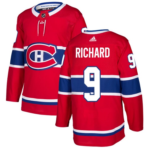 Adidas Canadiens #9 Maurice Richard Red Home Authentic Stitched Youth NHL Jersey Adidas Canadiens #9 Maurice Richard Red Home Authentic Stitched Youth NHL Jersey