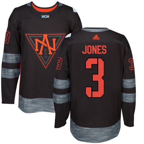 Team North America #3 Seth Jones Black 2016 World Cup Stitched Youth NHL Jersey