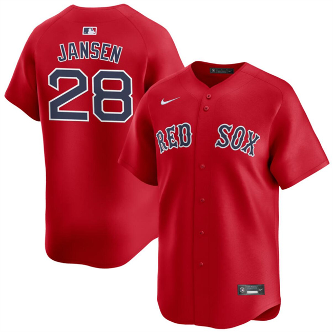 Youth Boston Red Sox #28 Danny Jansen Red 2024 Alternate Limited Stitched Baseball Jersey