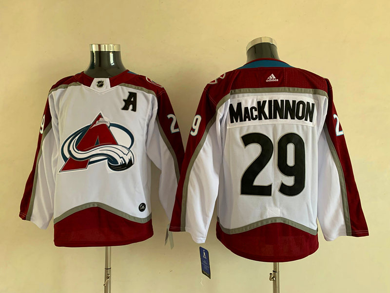 Youth Colorado Avalanche #29 Nathan MacKinnon White Stitched Jersey