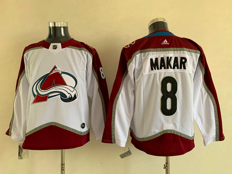 Youth Colorado Avalanche #8 Cale Makar White Stitched Jersey