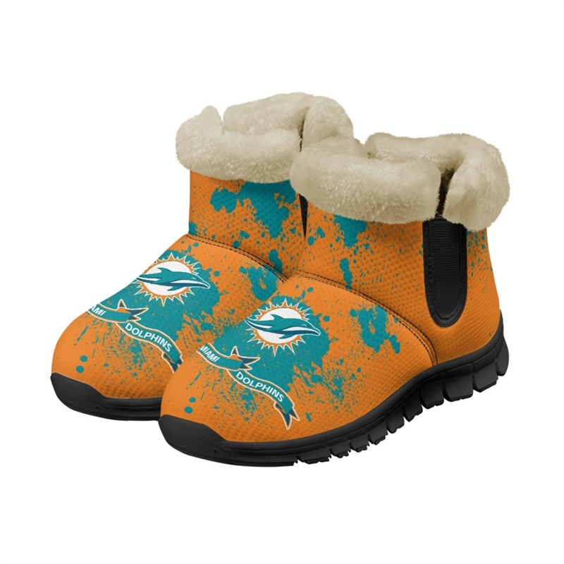 Men's Miami Dolphins 2024 Snow Boots/Shoes 001(Pls check description for details)