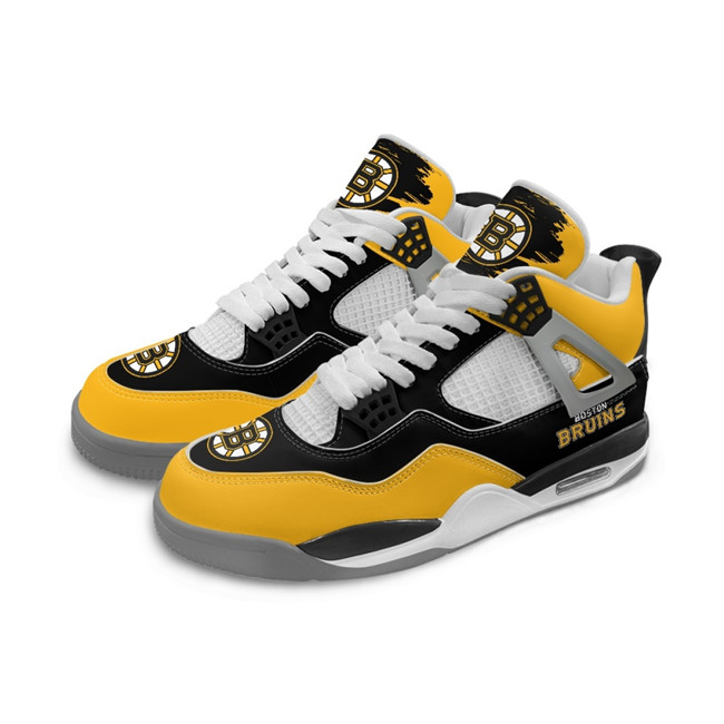 Women's Boston Bruins Running weapon Air Jordan 4 Shoes 003