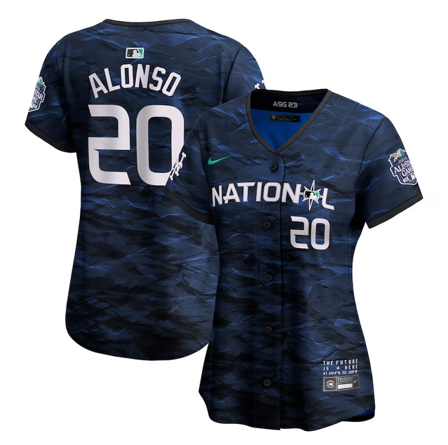 Women's New York Mets #20 Pete Alonso Royal 2023 All-star Stitched Baseball Jersey(Run Small) Women's New York Mets #20 Pete Alonso Royal 2023 All-star Stitched Baseball Jersey(Run Small)