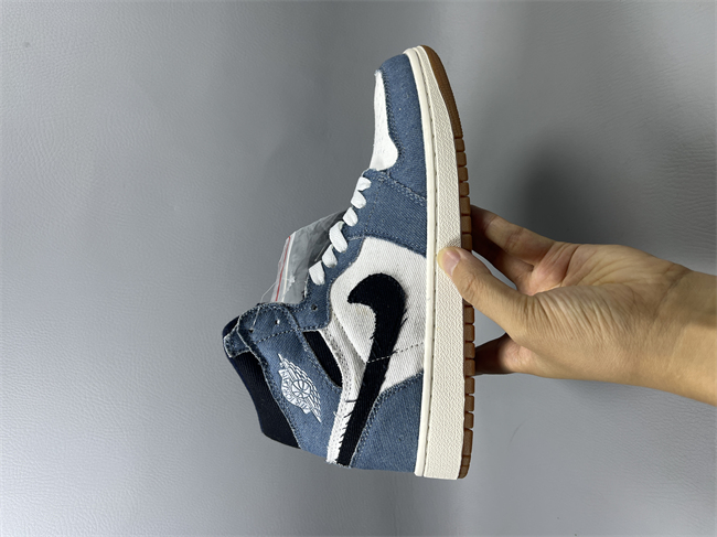 Men's Running Weapon Air Jordan 1 Blue/White  0648