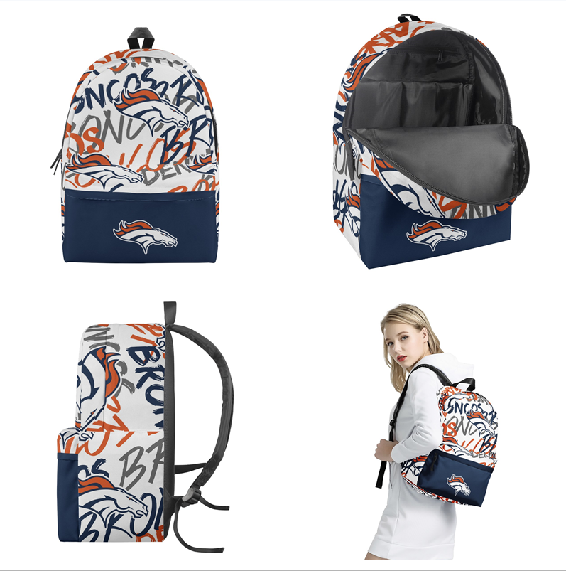 Denver Broncos All Over Print  Polyester Backpack 001