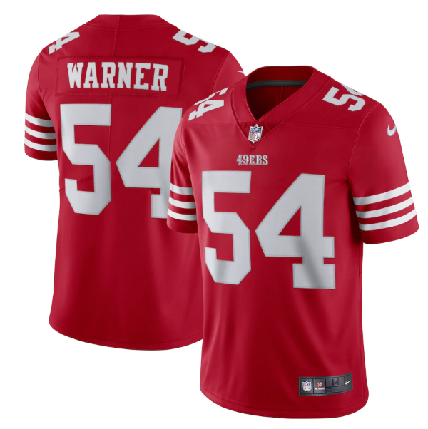 Youth San Francisco 49ers #54 Fred Warner New Scarlet Vapor Untouchable Stitched Football Jersey