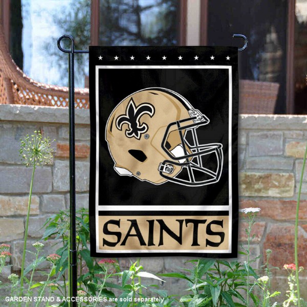 New Orleans Saints Double-Sided Garden Flag 002 (Pls Check Description For Details)