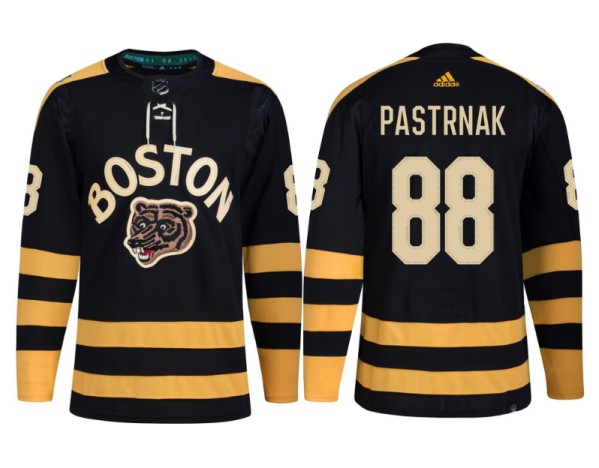 Men's Boston Bruins #88 David Pastrnak Black Classic Primegreen Stitched Jersey