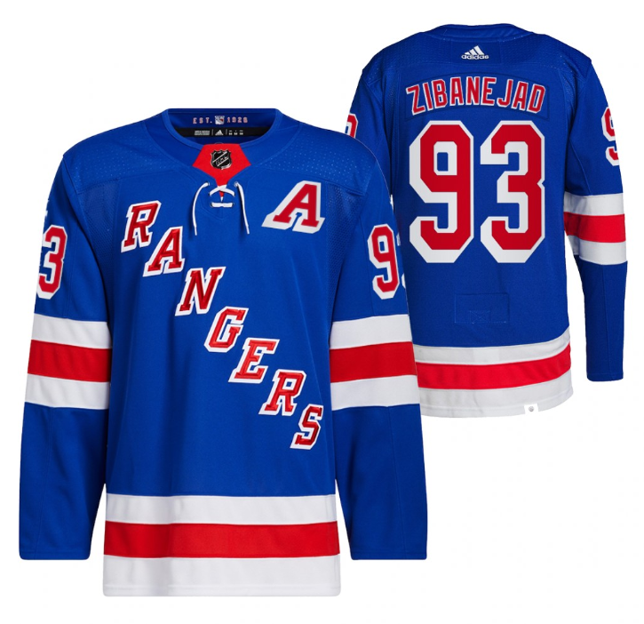 Men's New York Rangers #93 Mika Zibanejad Blue Stitched Jersey Men's New York Rangers #93 Mika Zibanejad Blue Stitched Jersey