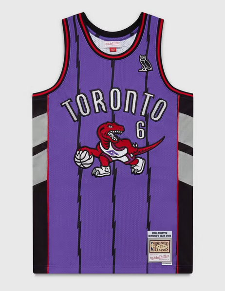 Men's Toronto Raptors M&N x OVO Swingman Stitched Jersey Night Stitched Jersey