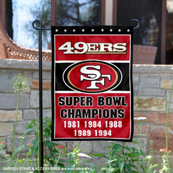 San Francisco 49ers Double-Sided Garden Flag 002 (Pls Check Description For Details)