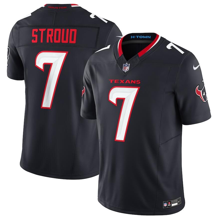 Youth Houston Texans #7 C.J. Stroud Navy 2024 Vapor F.U.S.E. Limited Stitched Football Jersey