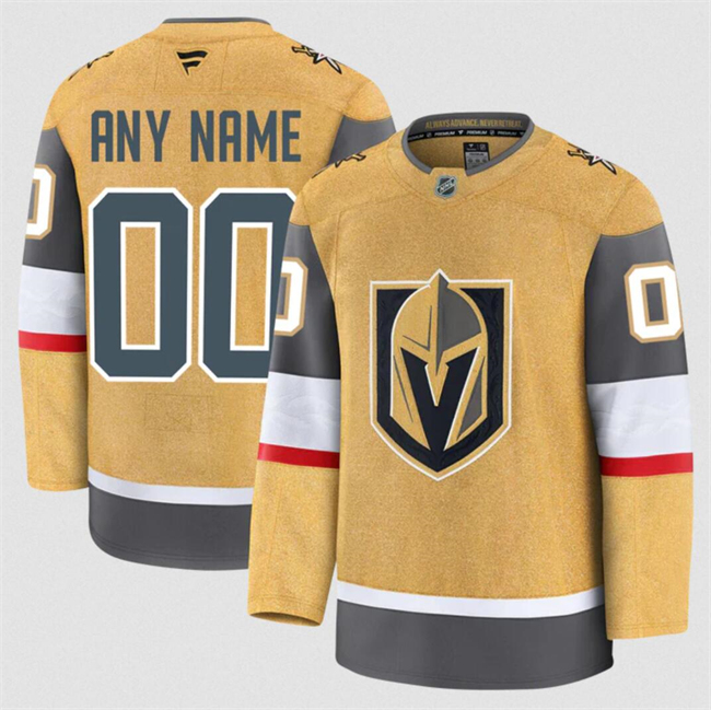 Men's Vegas Golden Knights Active Player Custom Gold 2024-25 Home Stitched Hockey Jersey Men's Vegas Golden Knights Active Player Custom Gold 2024-25 Home Stitched Hockey Jersey