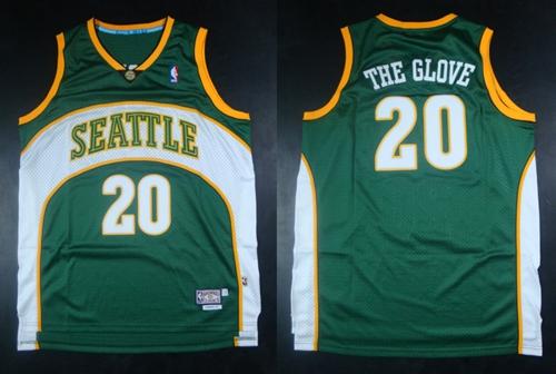 Men's Oklahoma City Thunder Active Player Custom Green "The Glove" Stitched Basketball Jersey