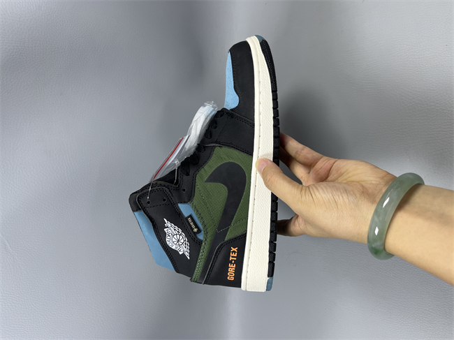 Men's Running Weapon Air Jordan 1 Black/Green/Blue Shoes 0653 Men's Running Weapon Air Jordan 1 Black/Green/Blue Shoes 0653