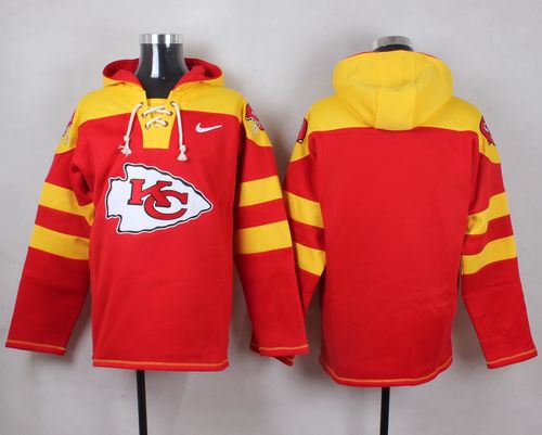 Chiefs Blank Red Player Pullover NFL Hoodie