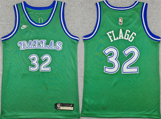 Youth Dallas Mavericks #32 Cooper Flagg Green 2025/26 Classic Edition Stitched Basketball Jersey